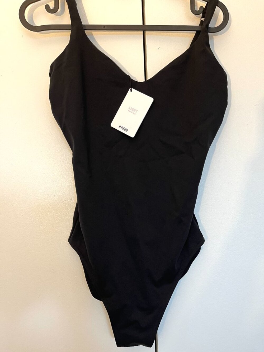 $465 NWT Wolford Mat de Luxe Swim Forming Body NWT Black Medium C Cup One Piece - Picture 6 of 14